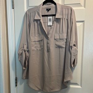 Torrid Gray Blouse